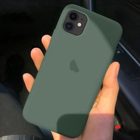 iPhone 12 Pro Max Luxury Silicone Jelly Back Case- Pine Green