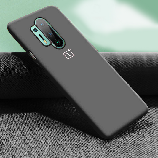 OnePlus 8/8 Pro Luxury Silicone Jelly Back Case- Black