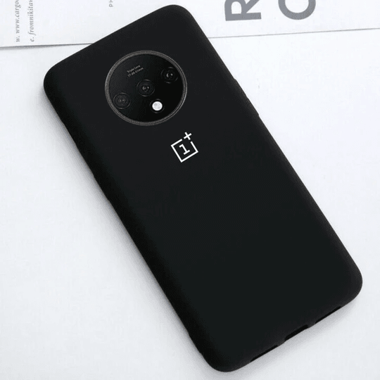 OnePlus 7T Luxury Silicone Jelly Ultra Protection Back Case- Black