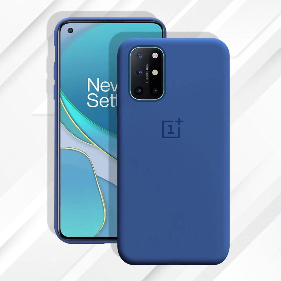 OnePlus 8T Luxury Ogee Silicone Jelly Back Case- Blue