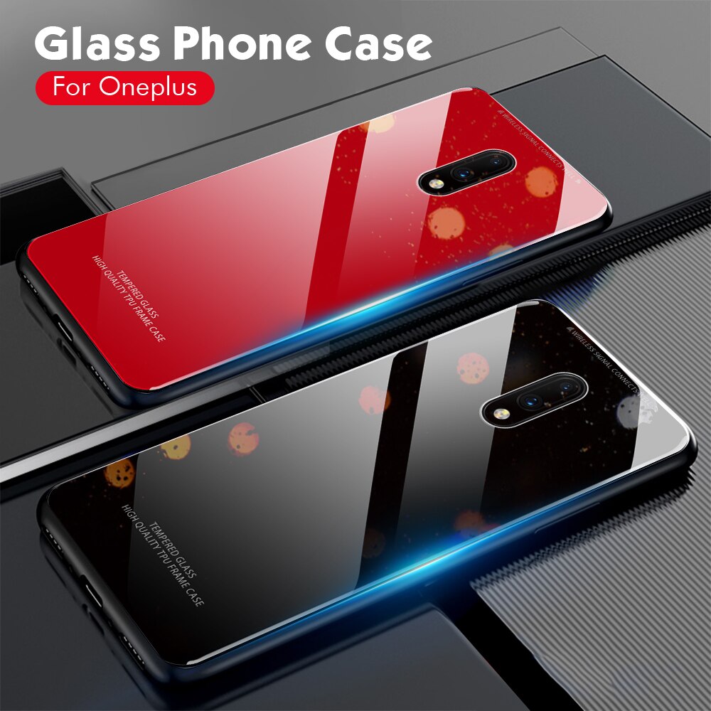 OnePlus 7 Pro Glass Hard Ultra High Protection Case- Black