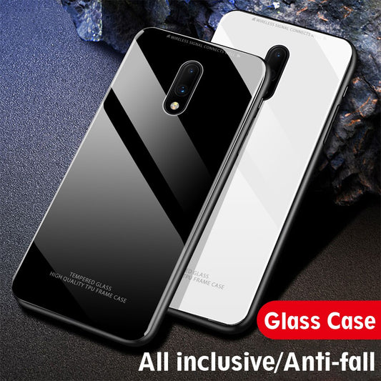 OnePlus 7 Glass Hard Ultra High Protection Case- White