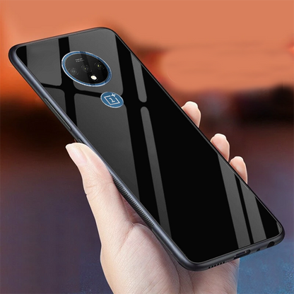 OnePlus 7T Glass Hard Ultra High Protection Case- Black