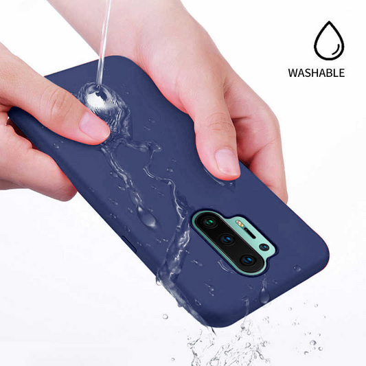 OnePlus 8/8 Pro Luxury Silicone Jelly Back Case- Blue
