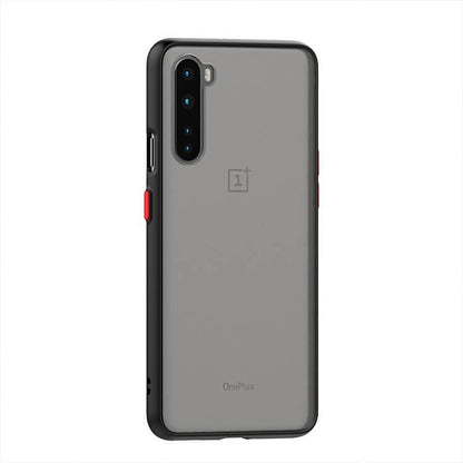 OnePlus Nord Semi-Transparent Bumper Frosted Hard Case - Black