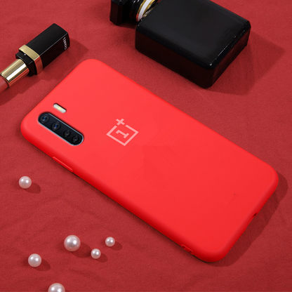 OnePlus Nord Luxury Ogee Silicone Jelly Back Case- Red