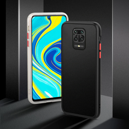 Redmi Note 9 Pro Semi-Transparent Bumper Frosted Hard Case - Black