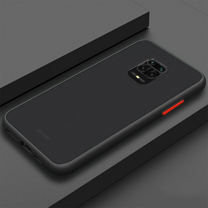 Redmi Note 9 Pro Semi-Transparent Bumper Frosted Hard Case - Black