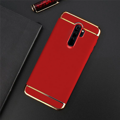 Redmi Note 8 Pro Electroplating 3 in 1 Hard Back Case- Red