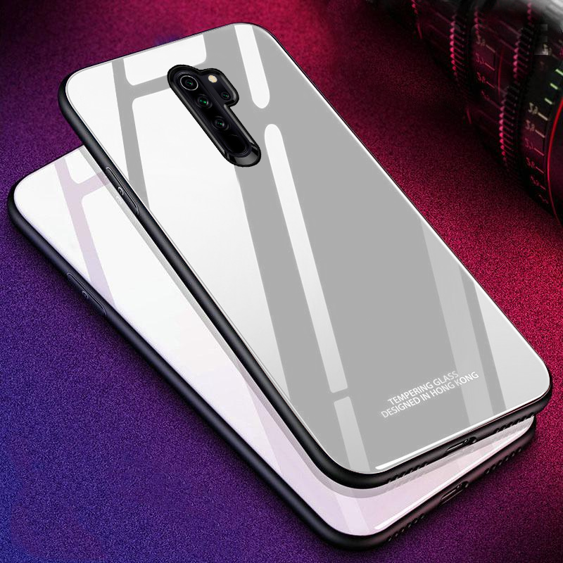 Redmi Note 8 Pro Glass Hard Ultra High Protection Case - White