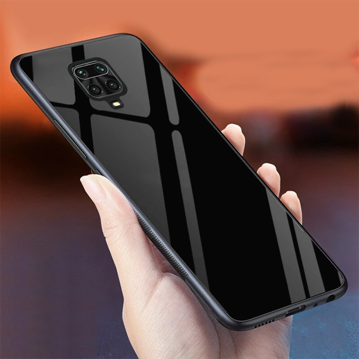 Redmi Note 9 Pro Glass Hard Ultra High Protection Case - Black