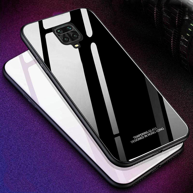 Redmi Note 9 Pro Glass Hard Ultra High Protection Case - Black