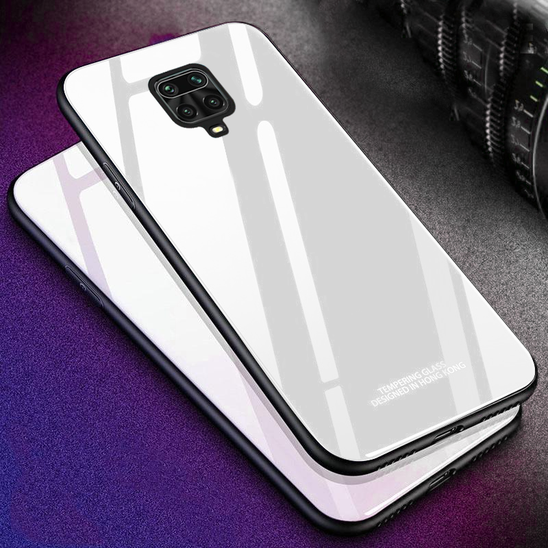 Redmi Note 9 Pro/9s Glass Hard Ultra High Protection Case - White