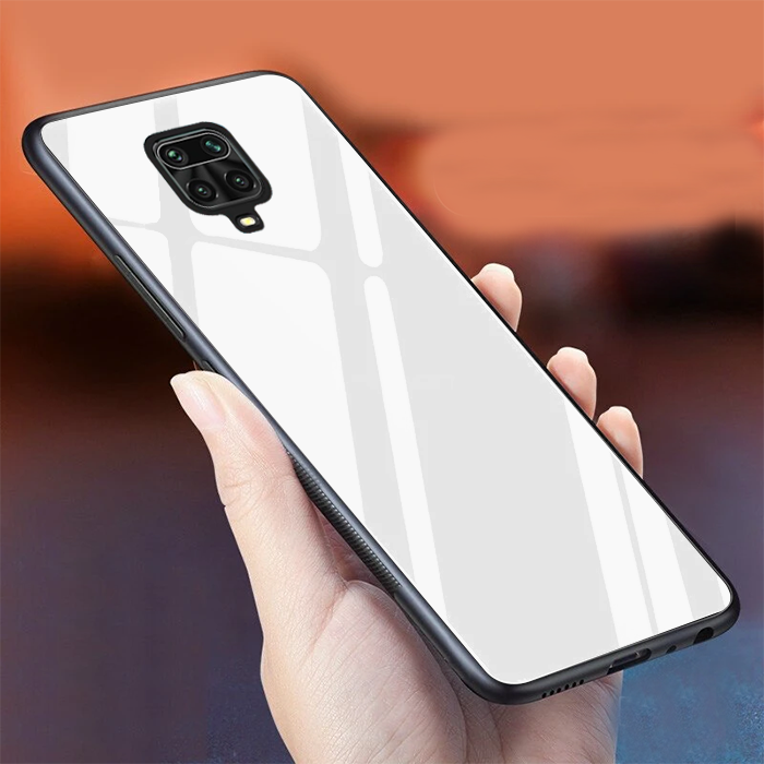 Redmi Note 9 Pro/9s Glass Hard Ultra High Protection Case - White