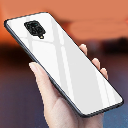 Redmi Note 9 Pro/9s Glass Hard Ultra High Protection Case - White