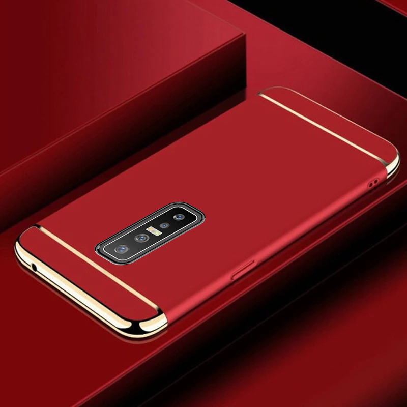 Vivo V17 Pro Electroplating 3 in 1 Hard Back Case- Red
