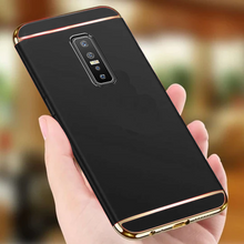 Load image into Gallery viewer, Vivo V17 Pro Electroplating 3 in 1 Hard Back Case- Black
