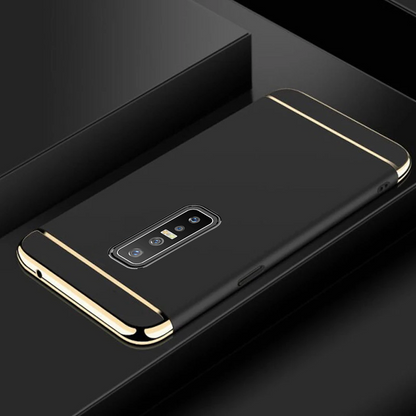 Vivo V17 Pro Electroplating 3 in 1 Hard Back Case- Black