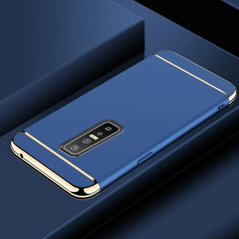 Vivo V17 Pro Electroplating 3 in 1 Hard Back Case- Blue