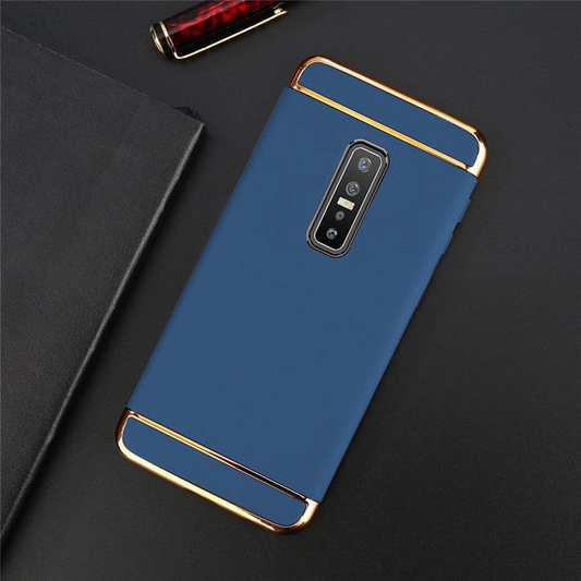 Vivo V17 Pro Electroplating 3 in 1 Hard Back Case- Blue