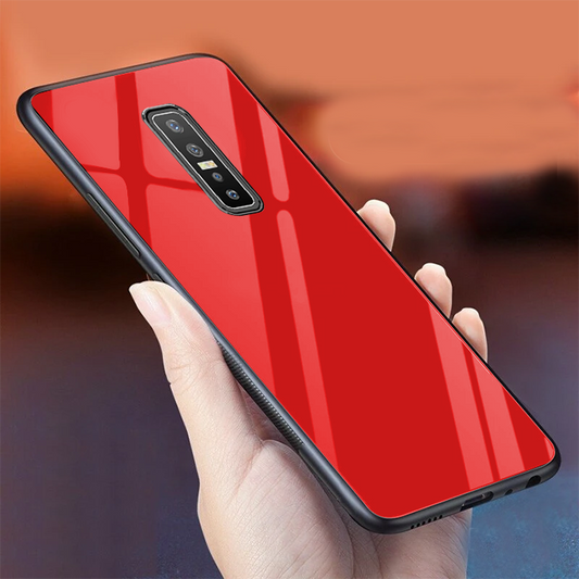 Vivo V17 Pro Glass Hard Ultra High Protection Case - Red
