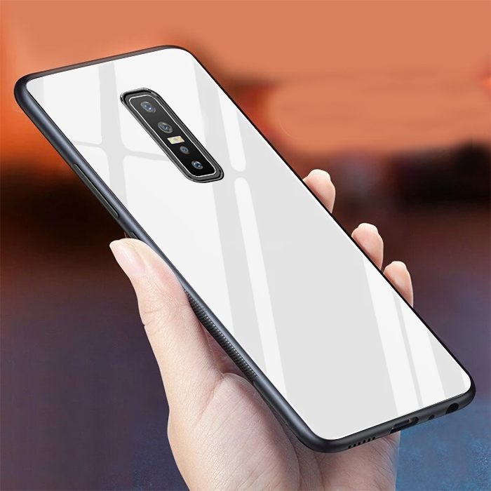 Vivo V17 Pro Glass Hard Ultra High Protection Case - White