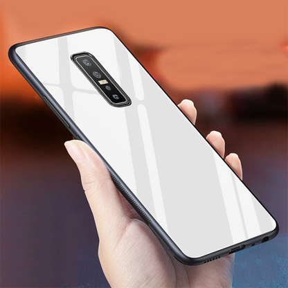 Vivo V17 Pro Glass Hard Ultra High Protection Case - White
