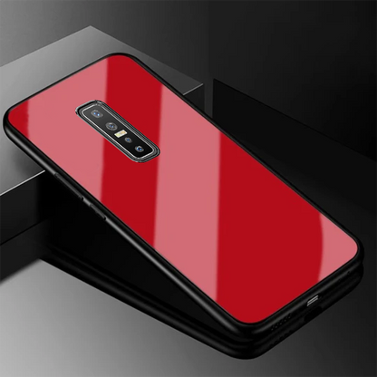 Vivo V17 Pro Glass Hard Ultra High Protection Case - Red